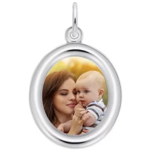 Small Oval Photoart Pendant