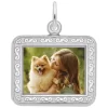 Rectangle Scroll Photoart Pendant